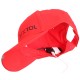 Caps med LED-lys B-CAP 25lm, oppladbar, USB, universell størrelse, rød