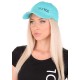 Caps med LED-lys B-CAP 25lm, oppladbar, USB, universell størrelse, turkis