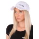 Caps med LED-lys B-CAP 25lm, oppladbar, USB, universell størrelse, hvit