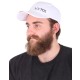 Caps med LED-lys B-CAP 25lm, oppladbar, USB, universell størrelse, hvit