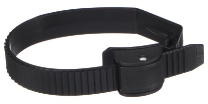 Hurtigspennende stropp for sykkelstativ på tilhengerfeste, lengde 38 cm, svart - reservedel
