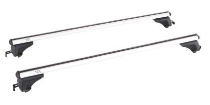 Aluminium tverrbjelke med lås ROOF RACK IN PRO, 120 cm, lastekapasitet 90 kg