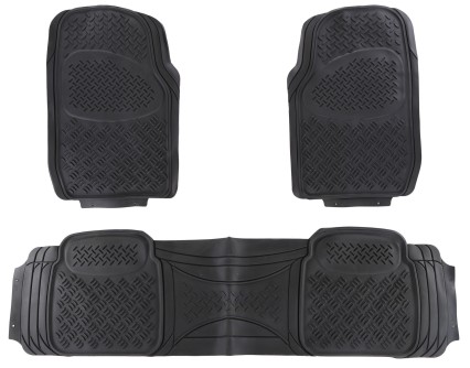 Universelle gummibilmatter CAR MAT UNI SET 2, komplett, 3 stk