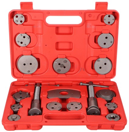 Verktøy for innpressing av bremsepistoner MECHANIC BRAKE SET 18, sett 18 stk
