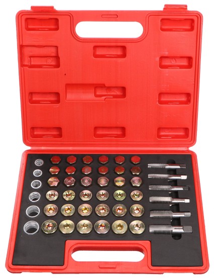 Sett for reparasjon av gjenger i oljepanner MECHANIC OIL PAN SET 114