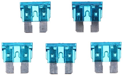 Sett med bladformede sikringer MECHANIC FUSE SET 15A, 100 stk