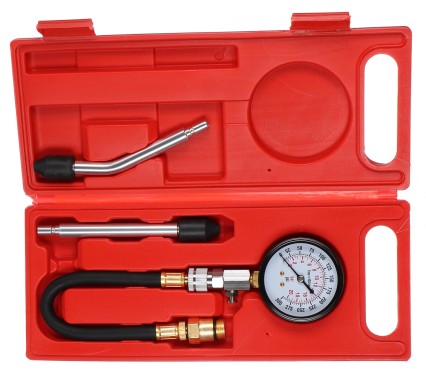 Sett for kompresjonstesting av bensinmotorer MECHANIC ENGINE TESTER 4, 0-20 bar, 4 stk
