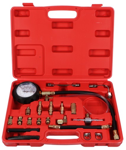Sett for trykktesting av bensinmotorer MECHANIC ENGINE TESTER 20, 0-10 bar, 20 deler