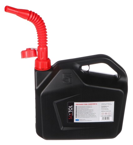 Plastkanne MECHANIC FUEL CANISTER 5L, svart
