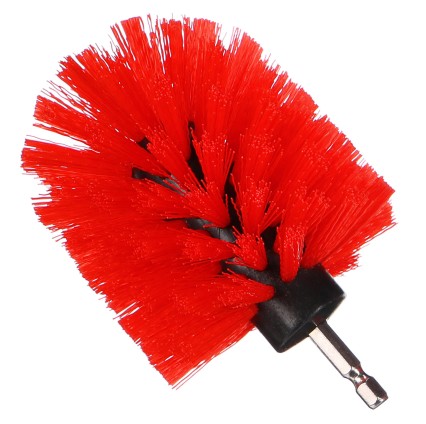 Rund borstek for bilrengjøring CAR DETAILING DRILL BRUSH ONE MEDIUM, halvstiv