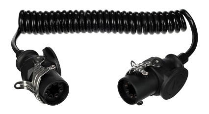 Sammenkoblings spiralkabel EBS 7-pin TRAILER CABLE 14, 24V, 3,5m