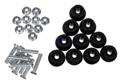 Sett med kroker og skruer for feste av nett/duk til vogn TRAILER HOOK SET 2, 10 stk