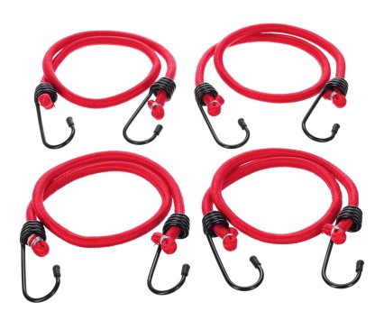 Gummifestestropper/gummistrikker CARGO CORD BASIC 60, 60 cm, 4 stk