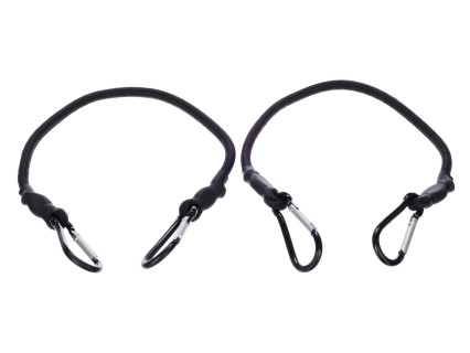 Gummestropper/gummistrikker CARGO CORD CARABINER 50, 50 cm, 2 stk