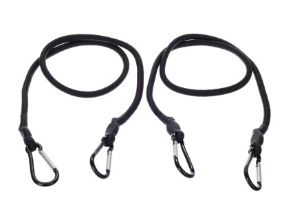 Gummibånd/gummistrikker CARGO CORD CARABINER 100, 100 cm, 2 stk