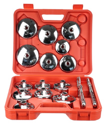 Sett med koppnøkler for oljefiltre MECHANIC OIL WRENCH 16, 16 stk