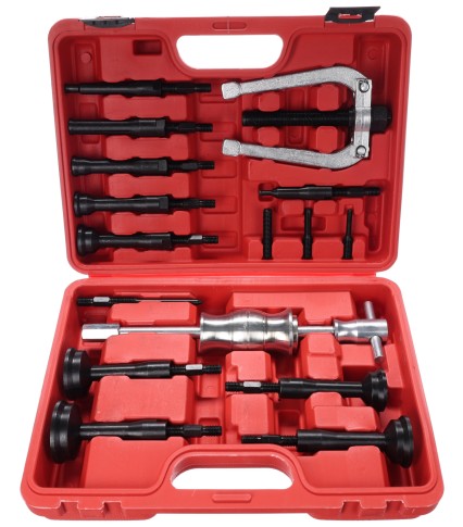 Sett med avtrekkere for innvendige lager med slaghammar MECHANIC BEARING PULLER 5, 16 deler