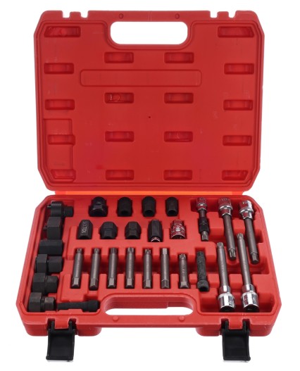 Sett for montering og demontering av alternatorens remskiver MECHANIC PULLEY SET 4, 30 stk