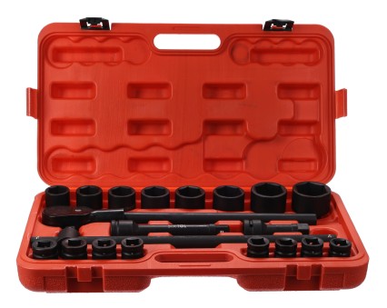 Sett med piper og skralle MECHANIC WRENCH SET 2, heavy-duty, 21 deler