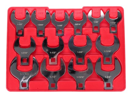 Sett med utskiftbare pipenøkkelender MECHANIC WRENCH SET 5, 1/2", 14 deler