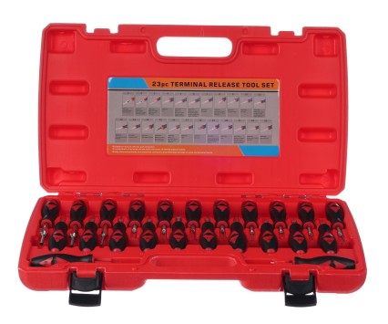 Sett med uttrekkere for pinner og kontakter MECHANIC TERMINAL PIN SET 1, 23 stk