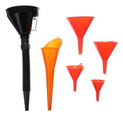 Sett med trakter for påfylling av væsker MECHANIC FUNNEL SET 2, 6 stk