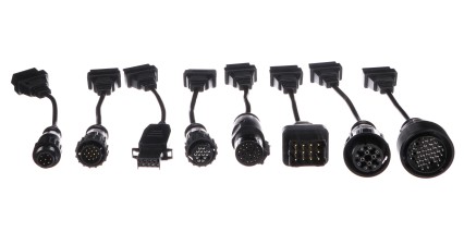 Komplett sett med OBD-II adaptere for lastebiler MECHANIC CABLE SET 2, 8 stk