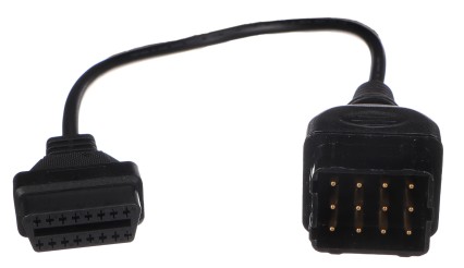 OBD-II-adapter 12-pin for lastebiler GAZ MECHANIC CABLE 6