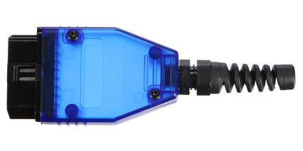 OBD-II-plugg med 16 pinner for montering av egen kabel MECHANIC CABLE 31, blå