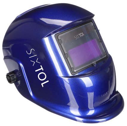 Selvmørkende sveisehjelm WELDING MASK 3, blå