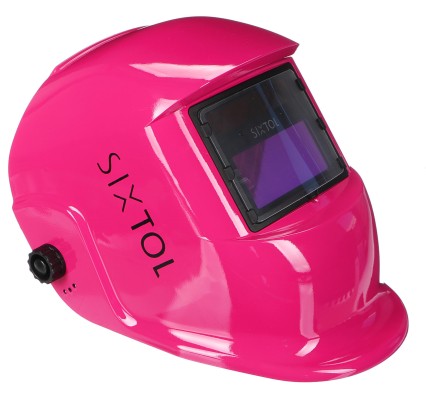 Automatisk mørkneende sveisehjelm WELDING MASK 4, rosa