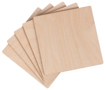 Trestykker CREATIVE WOOD SET 5, 10 x 10 cm