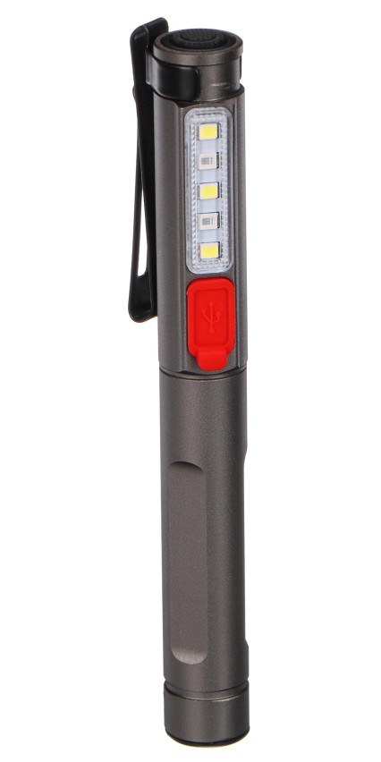 Multifunksjonell lommelykt LAMP PEN UV 2, 150 lm, COB LED, USB