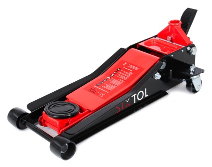 Robust rullbar hydraulisk jekk 3 t lavprofil med pedal SX JACK PEDAL 3T BLACK
