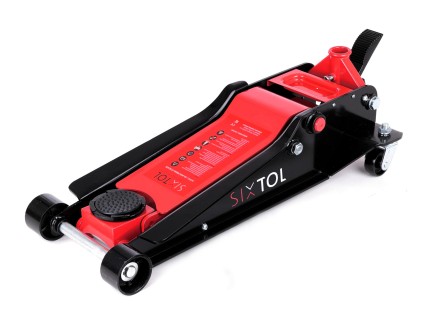 Robust rullbar hydraulisk jekk 4 t lavprofil med pedal SX JACK PEDAL 4T BLACK