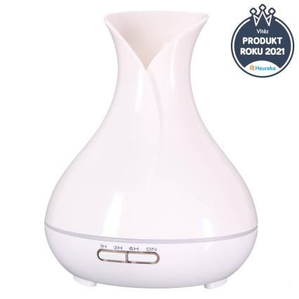 Aroma diffuser Vulcan hvit høyglans 350 ml