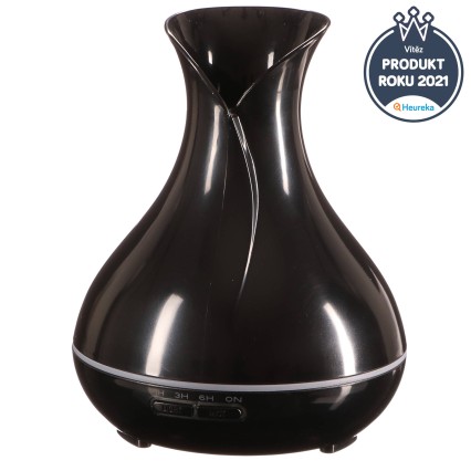 Aroma diffuser Vulcan svart høyglans 350 ml