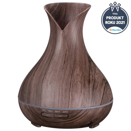 Aroma diffuser Vulcan grått tre 350 ml