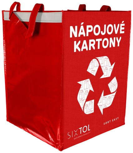 Pose for kildesortering SORT EASY CARTON, 30x30x40 cm, 36 l