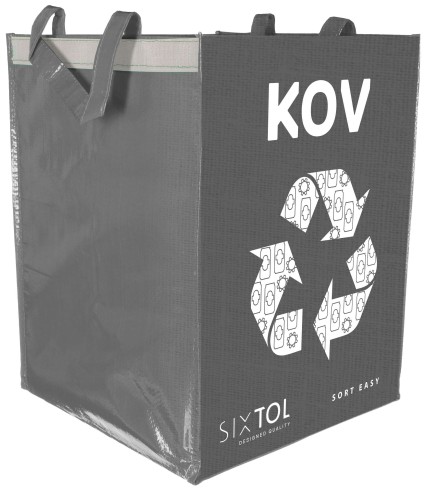 Pose for kildesortering SORT EASY METAL, 30x30x40 cm, 36 l