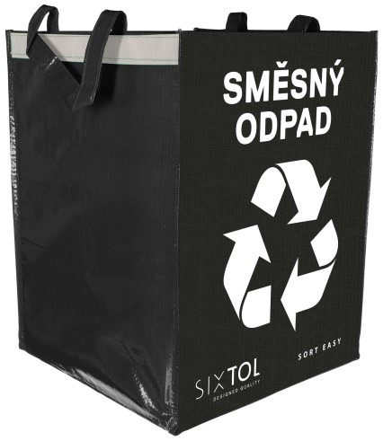 Pose for kildesortering SORT EASY MIXED, 30x30x40 cm, 36 l