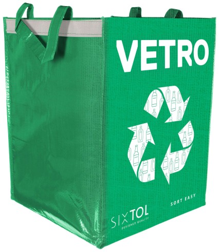 Pose for sortert avfall SORT EASY VETRO IT, 30x30x40cm, 36l