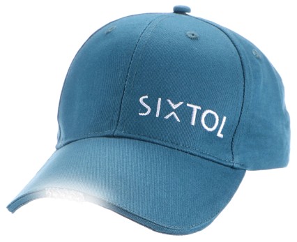 Caps med LED-lys B-CAP 25 lm, oppladbar, USB, universell størrelse, blå