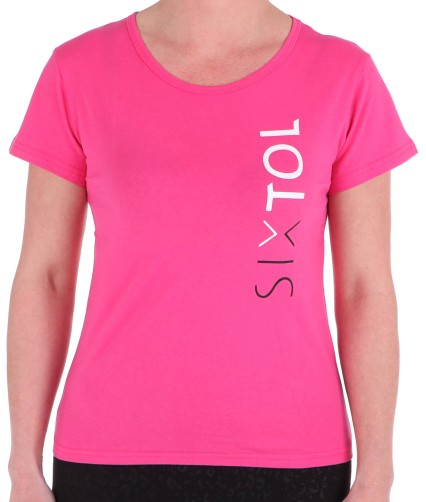 Dame T-SHIRT, rosa, størrelse M, 100% bomull