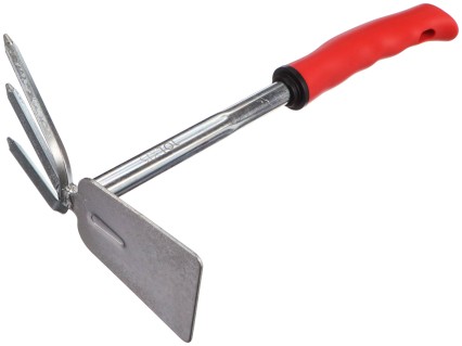 Hakke med kultivator, lengde 290 mm, ergonomisk håndtak