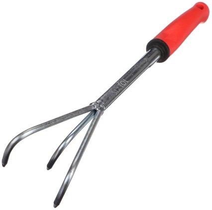 Håndkultivator, lengde 360 mm, ergonomisk håndtak