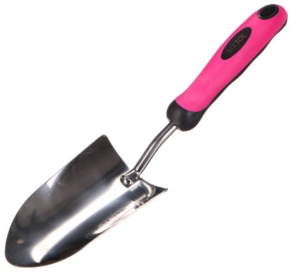 Hagespade GARDEN PINK ONE, rustfri, 33cm