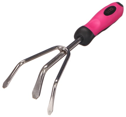 Håndkultivator GARDEN PINK ONE, rustfritt stål, 28 cm