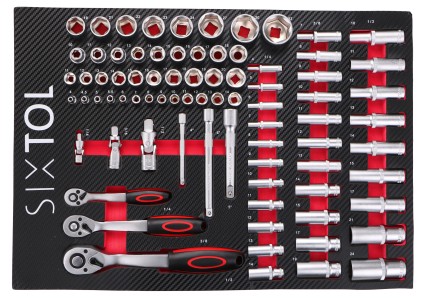 Modul s nářadím do dílenského vozíku MECHANIC TOOL TRAY 1, 80ks