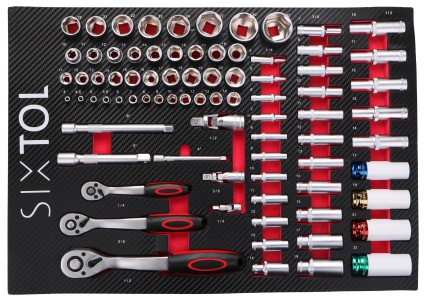 Verktøymodul til verkstedvogn MECHANIC TOOL TRAY 6, 80 deler